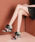 Color Block Lace-Up Sandals